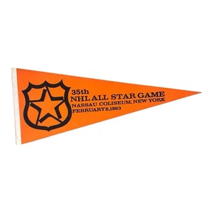 Vintage 1983 NHL All Star Game Wimpel volle Größe Nassau Coliseum NY Islanders - Bild 1 von 7