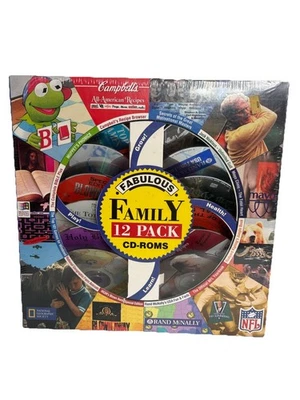 Rhinosoft Interactive Family 12 Pack CD Bundle PC Windows NFL Maps Animal Muppet - Image 1 of 4