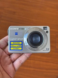 Sony Cyber-shot DSC-W120 7.2MP 4x Optical Zoom Digital Camera Sliver English - Picture 1 of 7