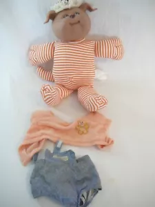 Cabbage Patch Kids Vintage Koosa Puppe mit 2-teiligem Outfit Overall Pullover Coleco - Bild 1 von 7