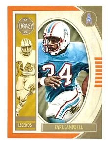 2019 Panini Legacy Orange #101 Earl Campbell 73/199 Houston Oilers - Picture 1 of 2