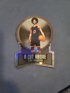 Scoot Henderson 2022 Skybox Metal Universe Champions A Cut Above Die Cut #ACA-11