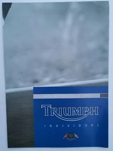 TRIUMPH Motorräder Verkauf Broschüre Poster 2002 TT600 Bonneville Tiger Daytona  - Bild 1 von 7