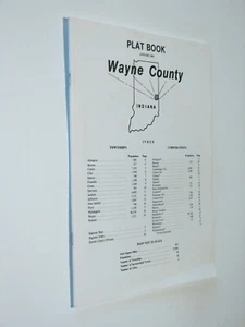 Plat Book Wayne County Indiana 2001 land owners Hagerstown Richmond - Picture 1 of 1