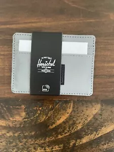 Herschel Supply Charlie Wallet. Silver Reflective minimal style. NWT - Picture 1 of 6
