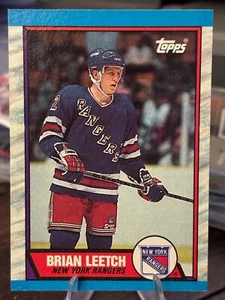 1989-90 Topps #136 Brian Leetch RC - Picture 1 of 2