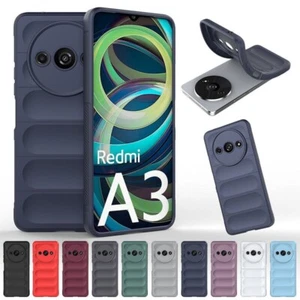 Shockproof Skin Feel Soft Rubber Anti-slip Back Case Cover For XiaoMi RedMi A3 - Picture 1 of 26