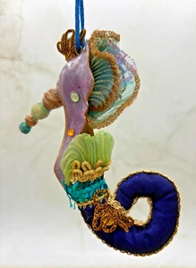 Katherine's Collection Jester Shoe High Heel Ornament Mardi Gras Blue Purple EUC - Picture 1 of 17