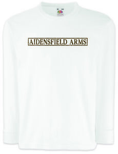 Aidensfield Arms Kinder Langarm T-Shirt Heartbeat Pub Sign Logo Schild Goathland