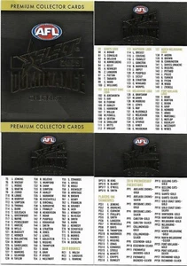 2019 Select Dominance CHECK LISTS (4 Cards) - Picture 1 of 1