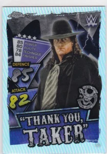 Topps Chrome 2021 WWE Slam Attax Thank You Taker Refractor Undertaker #120 - Imagen 1 de 1