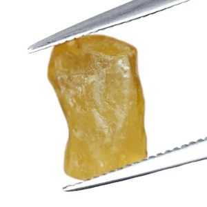 Grand Certified 4.17ct Natural Ceylon Yellow Sapphire Sri Lanka Rough 10x6.9 mm - Picture 1 of 7