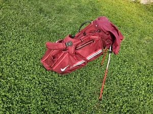 Nike Extreme Sport IV golf bag 8 Hole Maroon Black White Lightweight - Picture 1 of 10