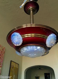 Antique Art Deco French Bistro Light - Picture 1 of 3