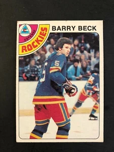 1978 - 79 Topps Hockey Card #121 Barry Beck Colorado Rockies - Picture 1 of 2