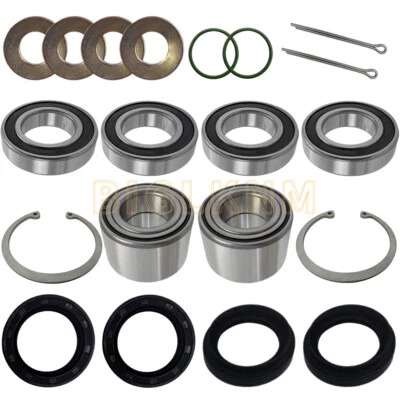 Front Rear Wheel Bearing Seals Kit for Yamaha Kodiak 400 450 YFM450 2005-2006 Foto 1 de 4