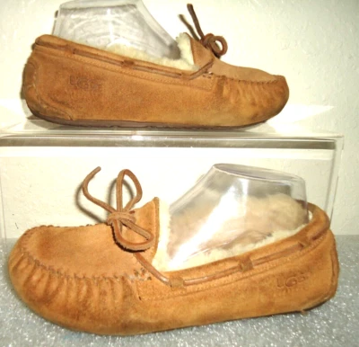 UGG Women's Moccasins Genuine Sheepskin Lining Leather Suede Size-5/35 - Image 1 of 4