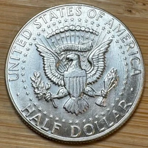 PIECE DE 50 CENTS KENNEDY HALF DOLLAR 1968 D EN ARGENT (1268) - Picture 1 of 2