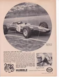 1966 Jim Clark GP Formel 1 Lotus 33 Esso Print-Ad / - Bild 1 von 1