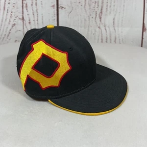 Pittsburgh Pirates MLB Baseball Cap Hat Fitted Size 7 Black New Era Side Winger - Picture 1 of 11
