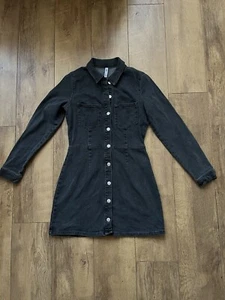 Zara Damen Grau Jeanskleid Größe EUR Medium - Bild 1 von 9