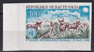 Upper Volta 1969 Yvert A 64 imperforate Fauna postfrisch Sehr guter Zustand (I) - Bild 1 von 1