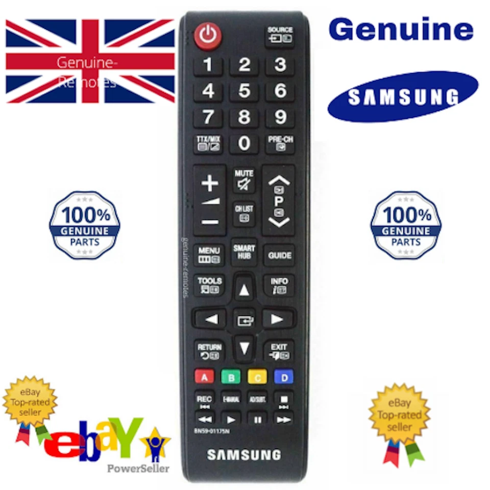 New GENUINE Remote Control For Samsung Tv UE48H6590SVXZG UE48H6600SVX - Image 1 of 2