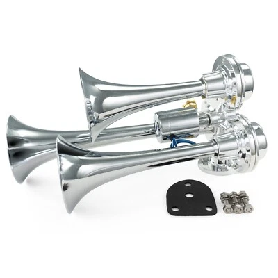 HornBlasters Bullet Loud Compacto 4 Trompeta Juego de bocinas de aire para camión semi o grande Foto 1 de 4