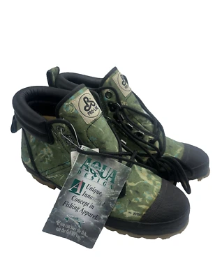 Pro Line Aqua Design Fly Fishing Camo Wading Boot Boots Shoes Mens Sz 10 As - Image 1 of 4