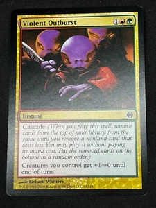 Magic the Gathering MTG Violent Outburst Gold Alara Reborn Common - Picture 1 of 2