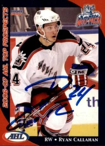 Ryan Callahan Signed 2006/07 Choice Card #14 Hartford Wolf Pack - Picture 1 of 2