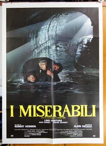 manifesto 2F film I MISERABILI Robert Hossein Lino Ventura Michel Bouquet 1984 - Picture 1 of 1
