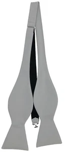 Men's Self tie Bowtie Quality adjustable neck band Satin Solid Pattern Colors US - Picture 1 of 77