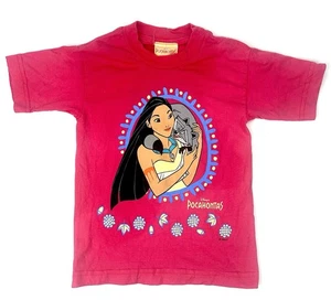 Vintage 90s Disney Pocahontas Shirt Pink *Read For Sizing - Picture 1 of 9