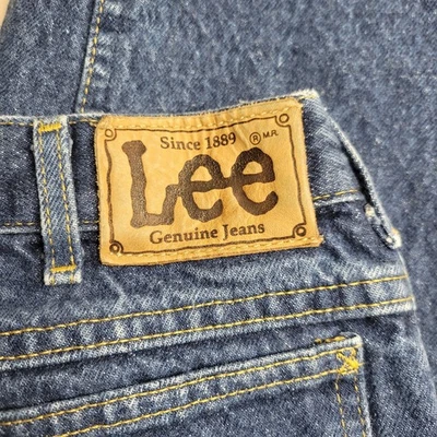 Vintage Lee Jeans Mens 36x30 Blue Denim Straight Leg Made in USA (33x28) Actual - Image 1 of 4