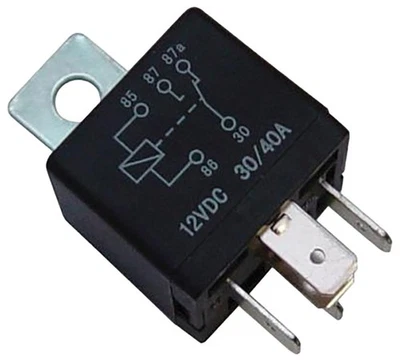 Relé Omega AU-7 12VDC 30/40 AMP SPDT polo único lance duplo - Imagem 1 de 4