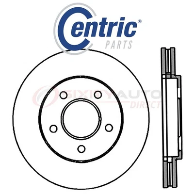 Centric Disc Brake Rotor for 1988-1995 Oldsmobile Cutlass Supreme 2.3L 2.8L id — 第 1/4 张图片