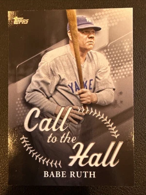 2025 Topps Series 1 Babe Ruth #CTH-14 Call To The Hall  - Image 1 of 2