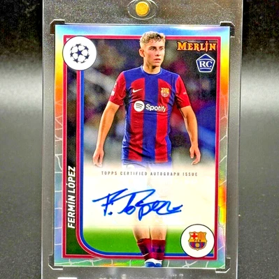 Fermin Lopez 2023-24 Topps Merlin UCC Refractor Autograph #AU-FL Rookie RC Auto - Image 1 of 4