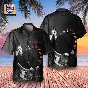 Paul McCartney ¡Todo lo mejor! Camisa hawaiana álbum 1987 UB90 - Imagen 1 de 2