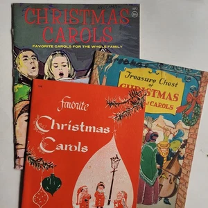 Three Vintage Christmas Carol Books - Bild 1 von 7