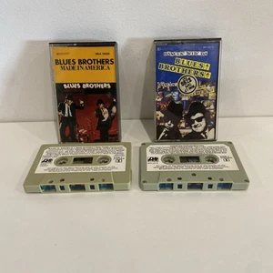 Blues Brothers Dancin Wid Da + Made In America Audio Cassette Tapes - Foto 1 di 3