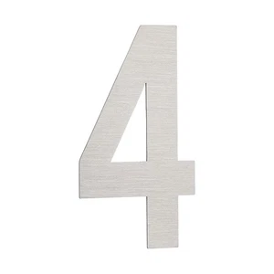 Número 4 números de dirección de casa autoadhesivos para exterior 3,54x1,97 pulgadas - Imagen 1 de 6