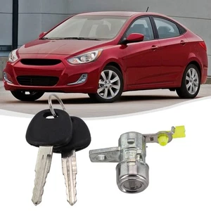 Brand New Door Lock Cylinder Keys ABS Driver Side LH Front For Replace - Picture 1 of 12