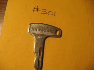 NEW NOS GENUINE KAWASAKI PRE CUT KEY # 301 G3SS G3TR (K-6477) - Picture 1 of 2