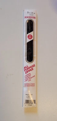 New Old Stock Coats & Clark 9" Polyester Zippers - Image 1 of 4