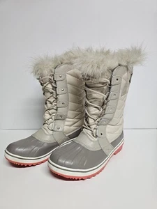 SOREL Women's Tofino II Size 8.5 Waterproof Winter Boots Faux Fur Lace Up - Picture 1 of 9