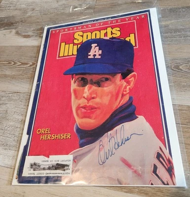 Orel Hershiser Autographed Sports Illustrated - Cover Only - Image 1 of 3