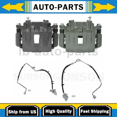 Conjunto de pinça de freio 4 peças com mangueiras compatível com Jeep Grand Cherokee - Imagem 1 de 4