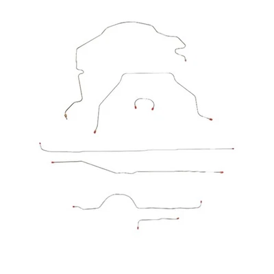 Complete Brake Lines Fits Chevrolet 1/2 Ton Truck 1951-1955 Short Bed TCK5101SS - Image 1 of 4